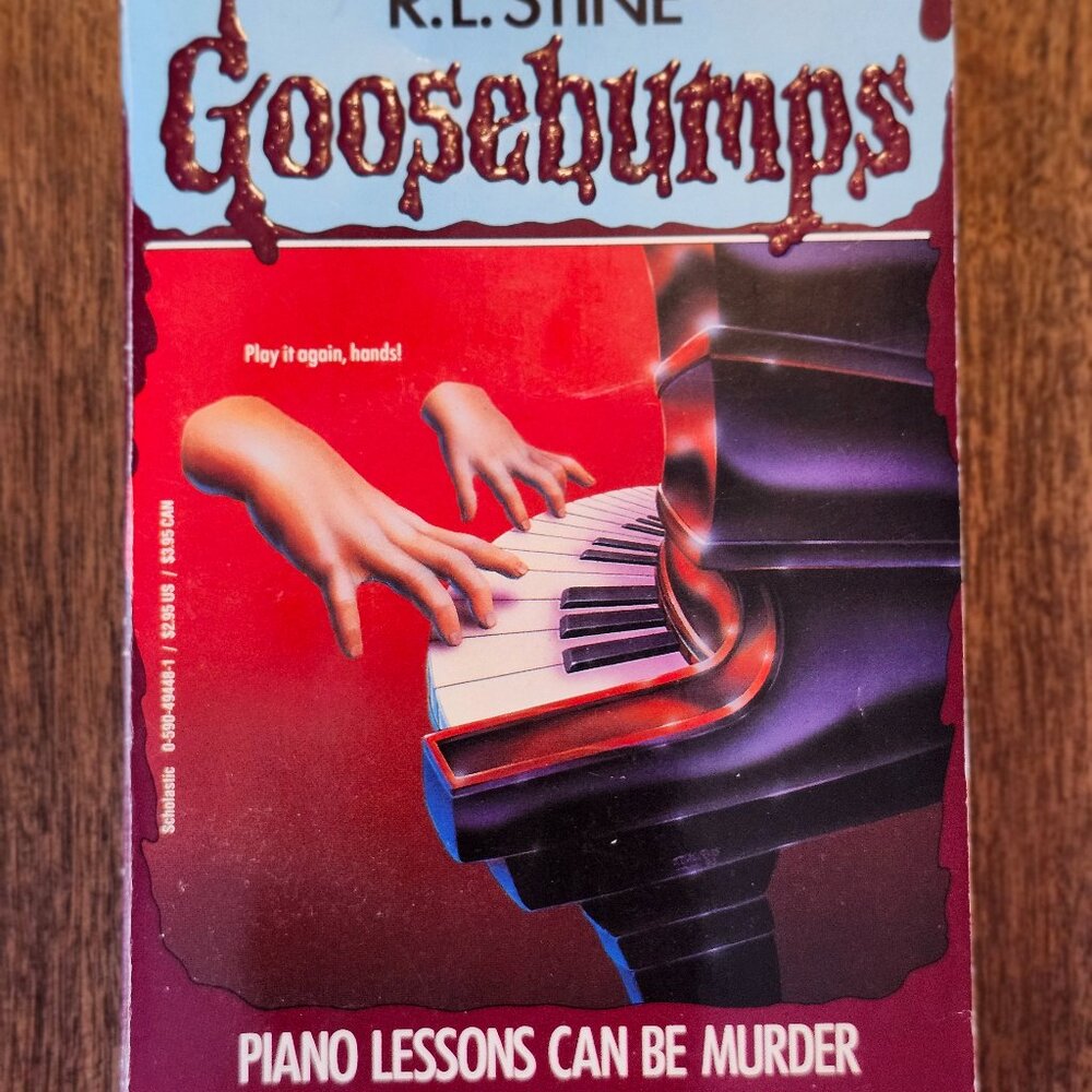 VINTAGE R.L Stine GOOSEBUMPS Piano Lessons Can Be Murder Paperback Book 1993 #13